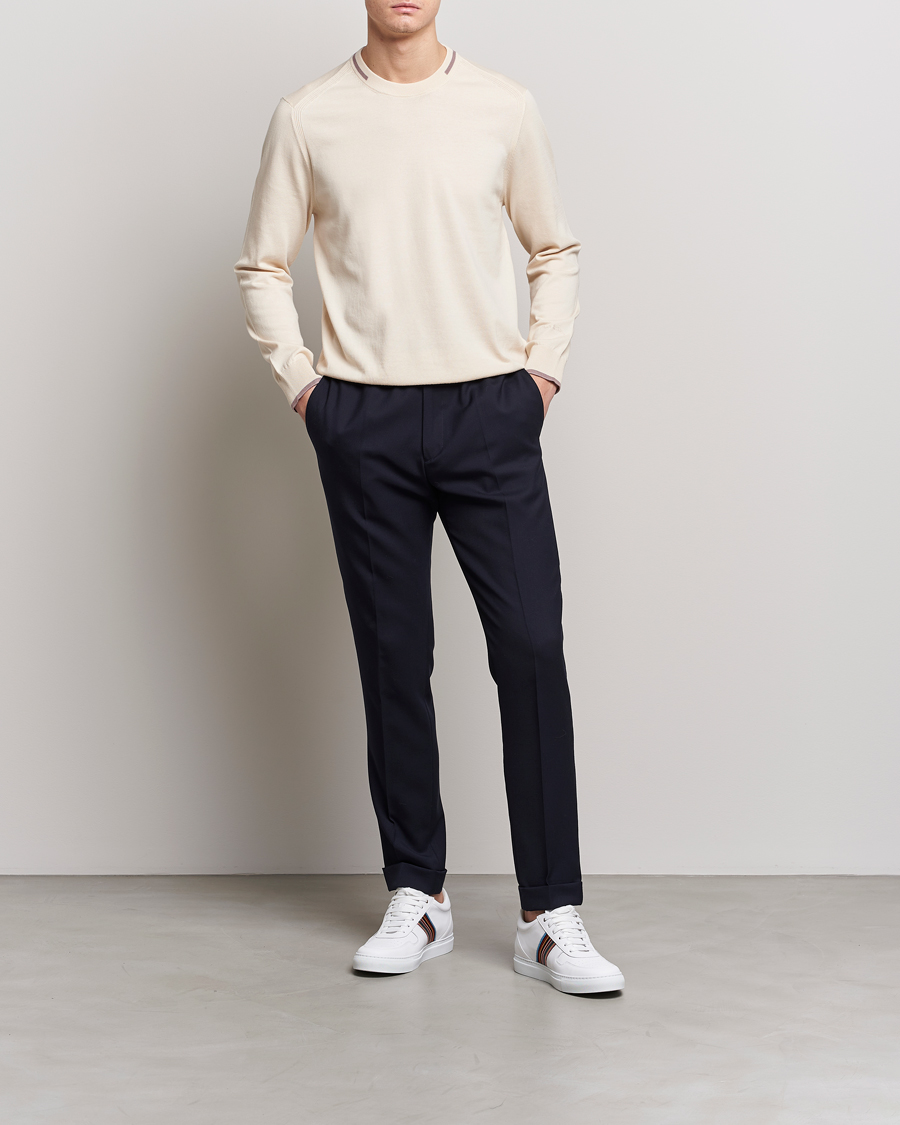 Herre | Gensere | Paul Smith | Organic Cotton Knitted Sweater Off White