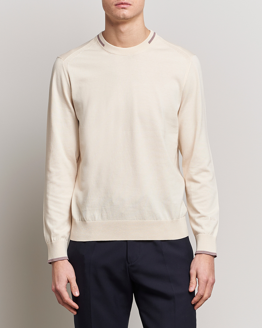Herre |  | Paul Smith | Organic Cotton Knitted Sweater Off White