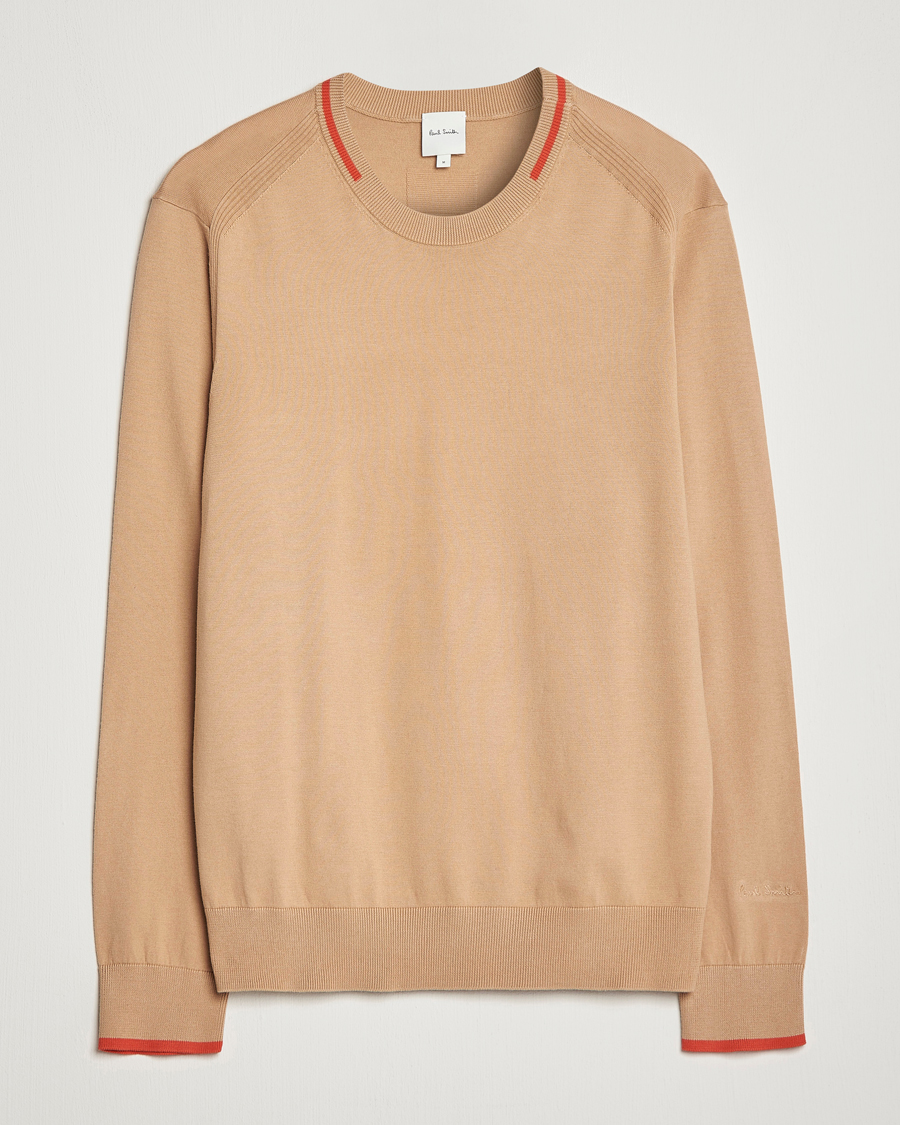 Herre | Gensere | Paul Smith | Organic Cotton Knitted Sweater Light Beige