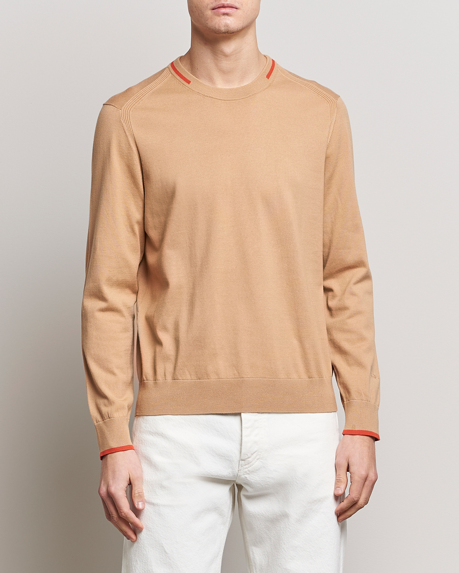 Herre | Gensere | Paul Smith | Organic Cotton Knitted Sweater Light Beige