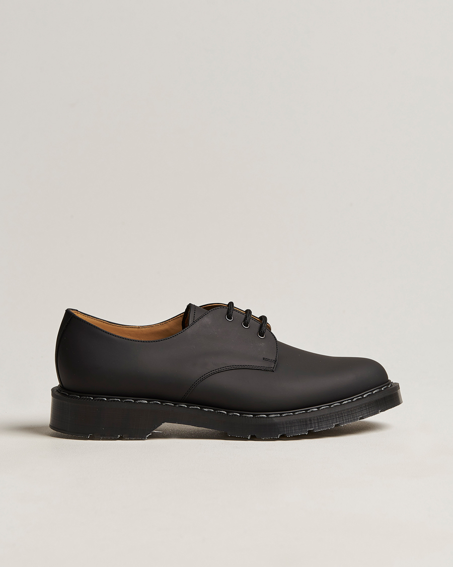 Herre | Solovair 3 Eye Gibson Shoe Black Greasy | Solovair | 3 Eye Gibson Shoe Black Greasy