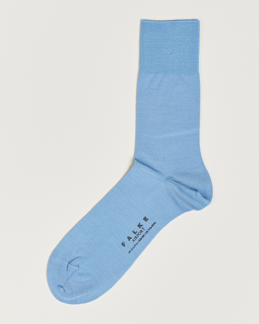 Herre | Undertøy | Falke | Airport Socks Cornflower Blue