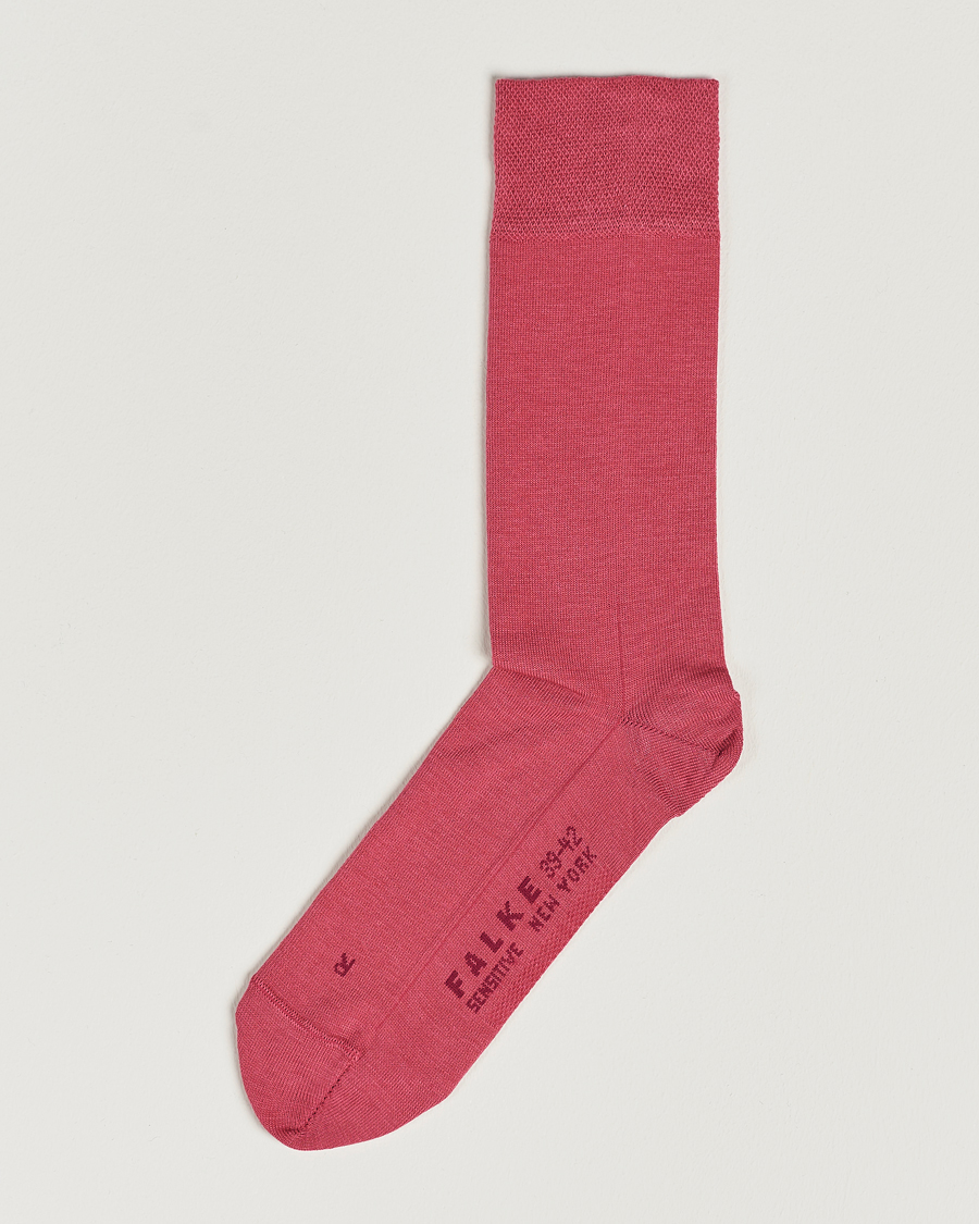 Herre | Undertøy | Falke | Sensitive New York Lyocell Socks Hot Coral