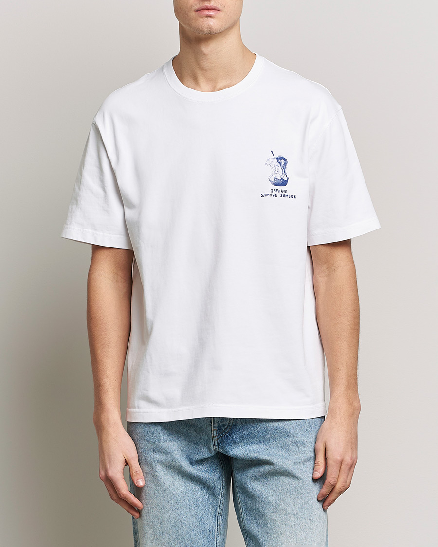 Herre | T-Shirts | Samsøe Samsøe | Samsøe & Samsøe Gone Fishing T-Shirt Bottle Flower
