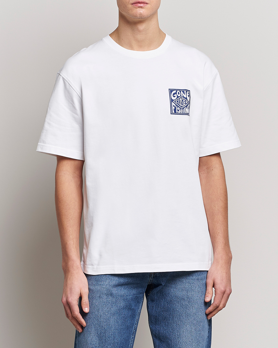 Herre |  | Samsøe & Samsøe | Gone Fishing T-Shirt White