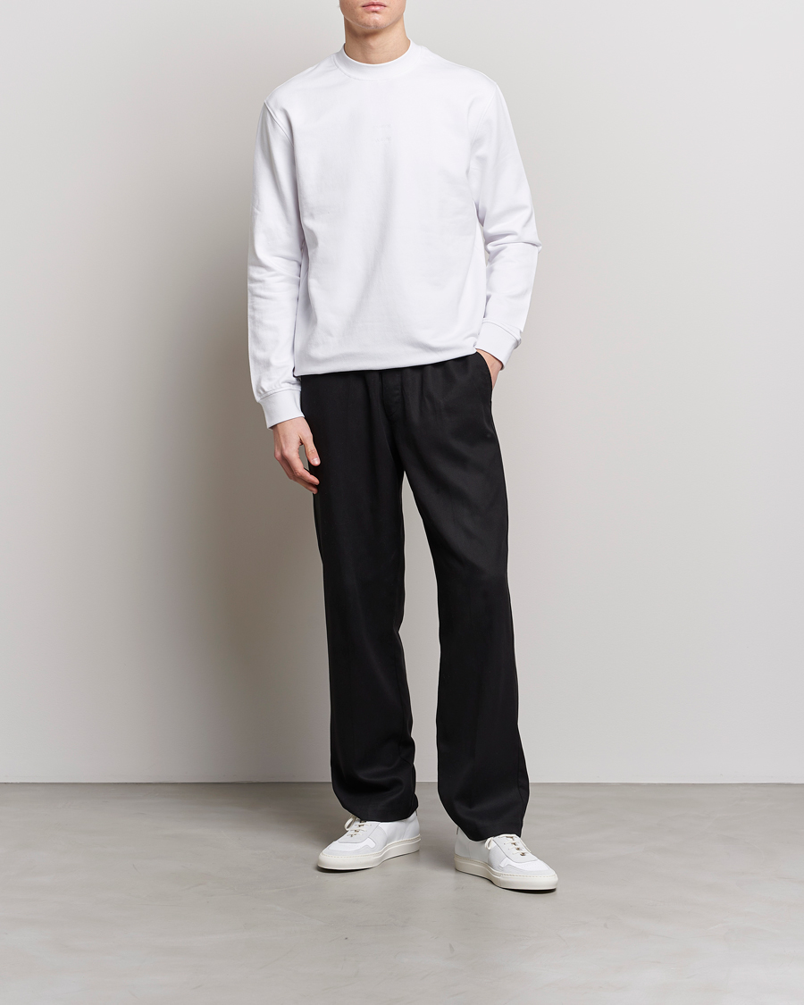 Herre | T-Shirts | Samsøe Samsøe | Samsøe & Samsøe Samer Long Sleeve T-Shirt White