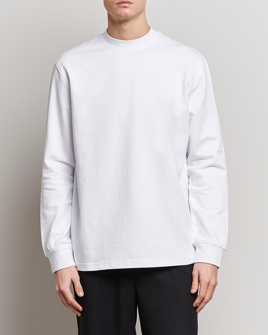 Herre | T-Shirts | Samsøe Samsøe | Samsøe & Samsøe Samer Long Sleeve T-Shirt White