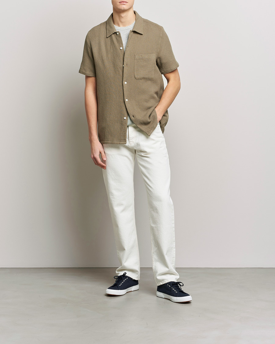 Herre | Skjorter | Samsøe Samsøe | Samsøe & Samsøe Avan Organic Cotton Short Sleeve Shirt Brindle