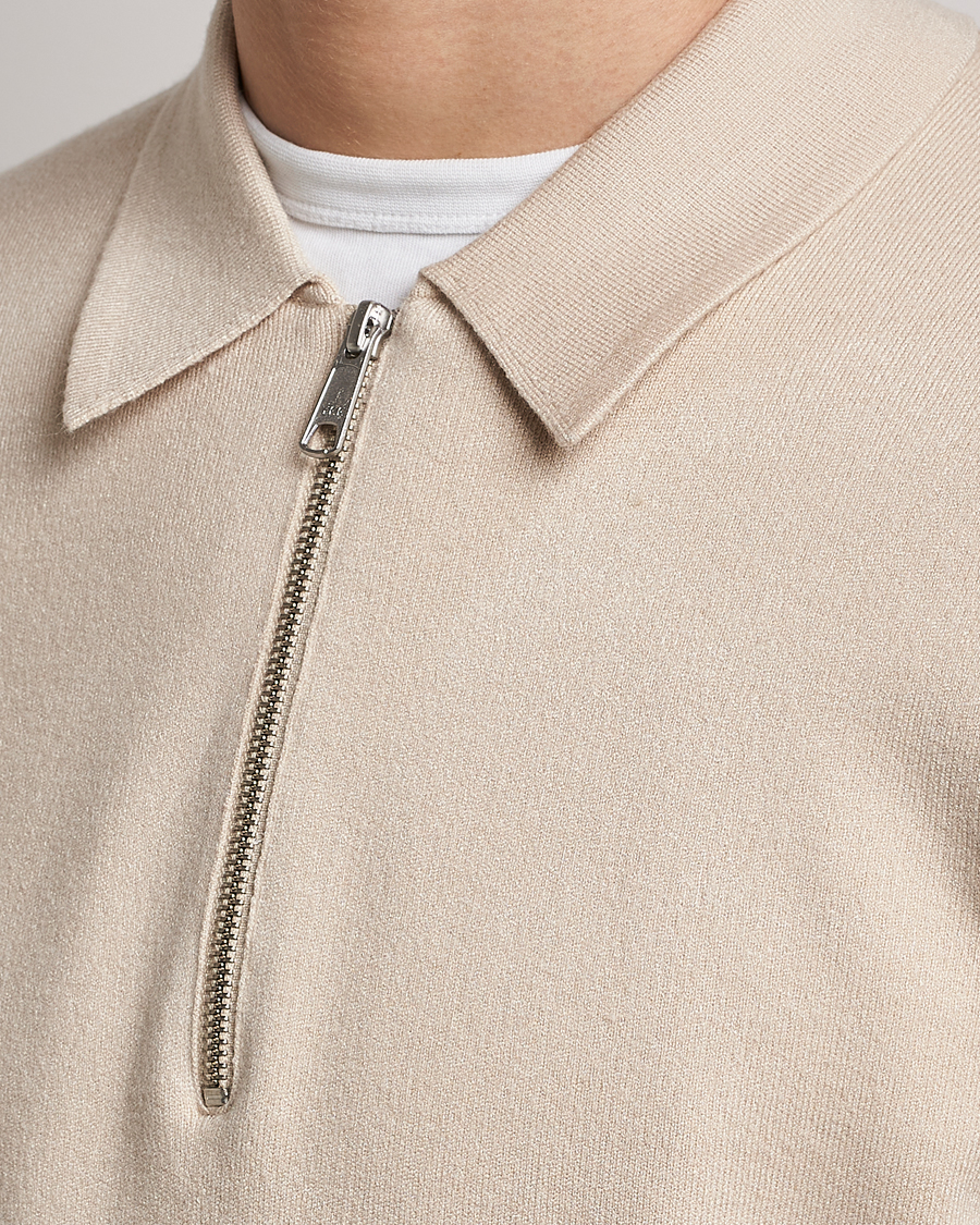 Herre | Gensere | Samsøe Samsøe | Samsøe & Samsøe Guna Half Zip Sweater Oatmeal