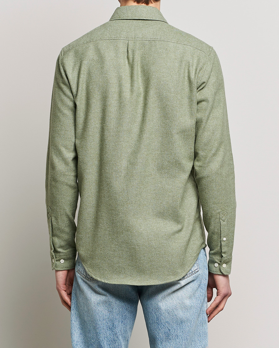 Herre | Skjorter | Samsøe Samsøe | Samsøe & Samsøe Liam Organic Cotton Shirt Basil Melange