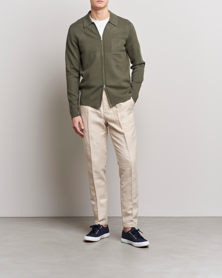 Herre | Bukser | Samsøe Samsøe | Samsøe & Samsøe Smithy Linen Cotton Trousers Oatmeal