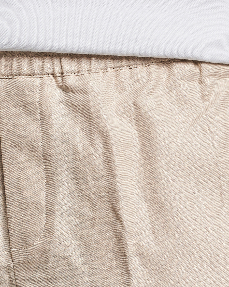 Herre | Bukser | Samsøe Samsøe | Samsøe & Samsøe Smithy Linen Cotton Trousers Oatmeal