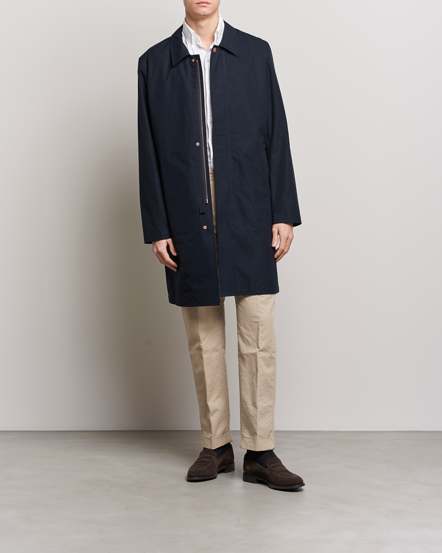 Herre | Jakker | Private White V.C. | Unlined Cotton Ventile Mac Coat 3.0 Midnight