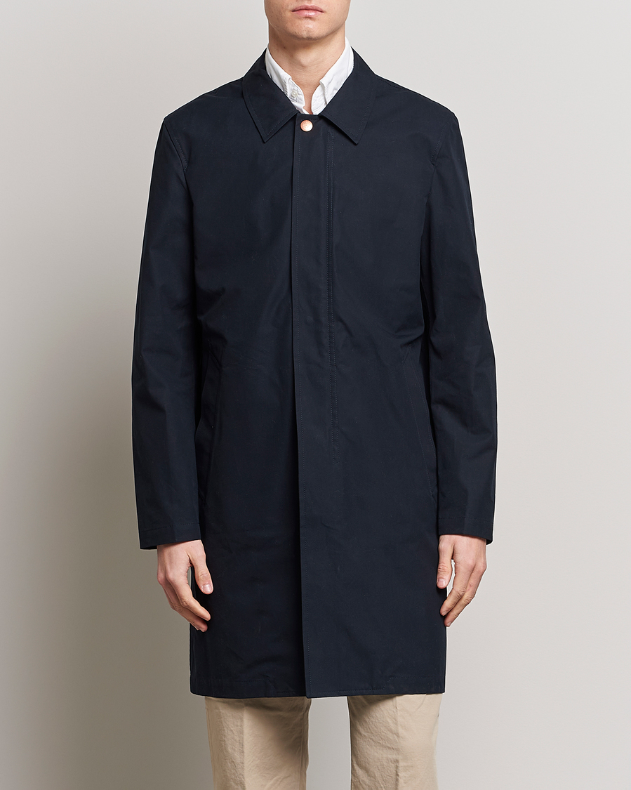 Herre | Jakker | Private White V.C. | Unlined Cotton Ventile Mac Coat 3.0 Midnight