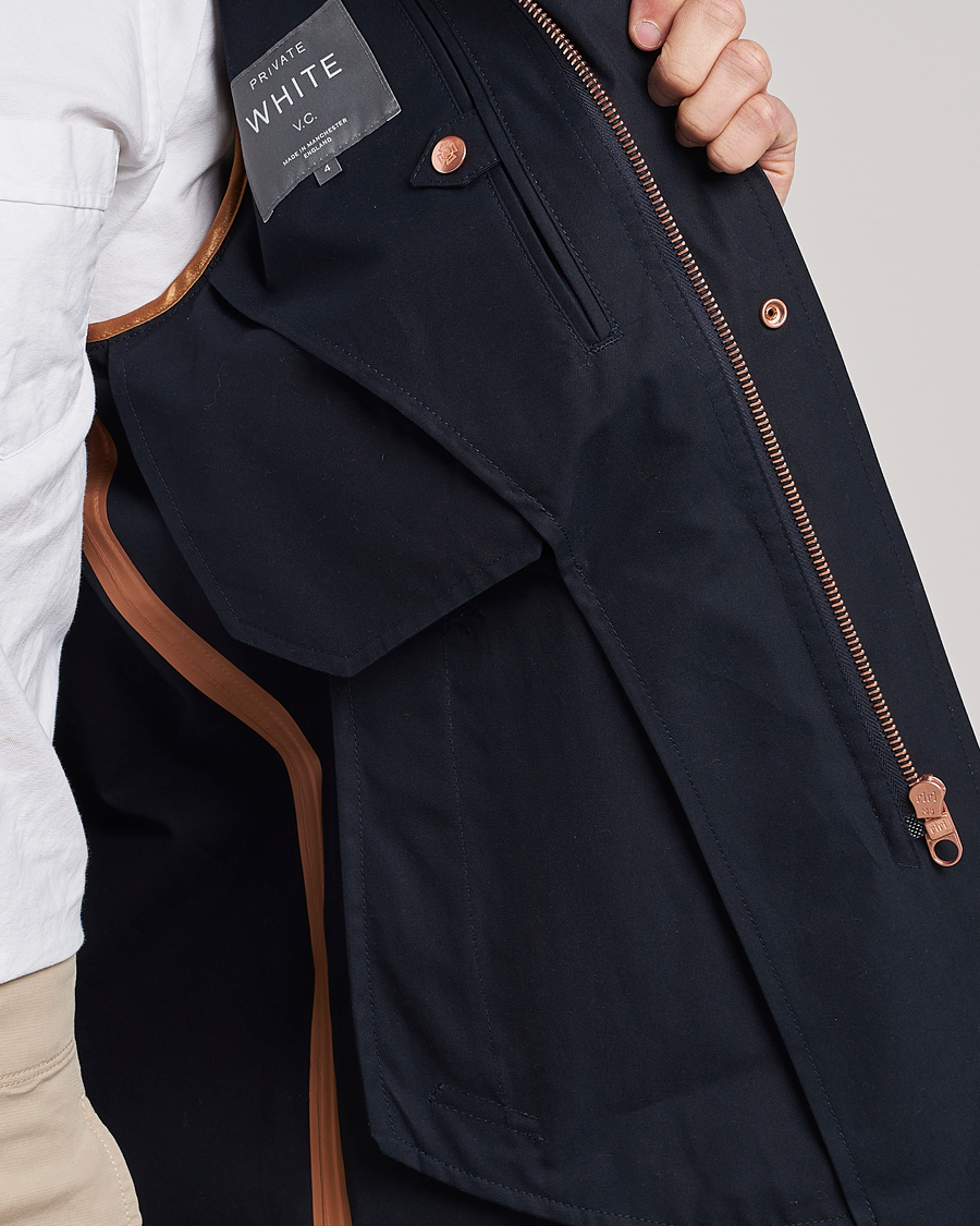 Herre | Jakker | Private White V.C. | Unlined Cotton Ventile Mac Coat 3.0 Midnight