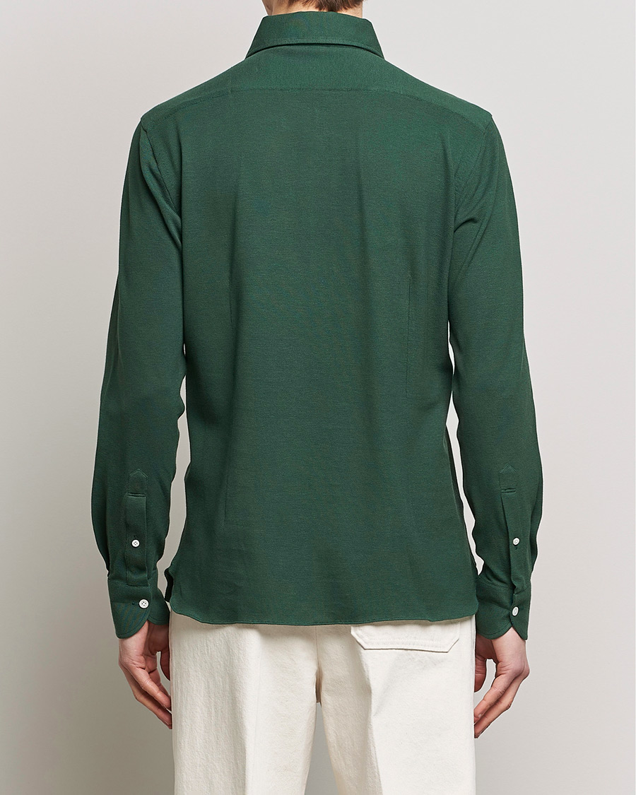 Herre | Skjorter | 100Hands | Signature One Piece Jersey Polo Emerald Green