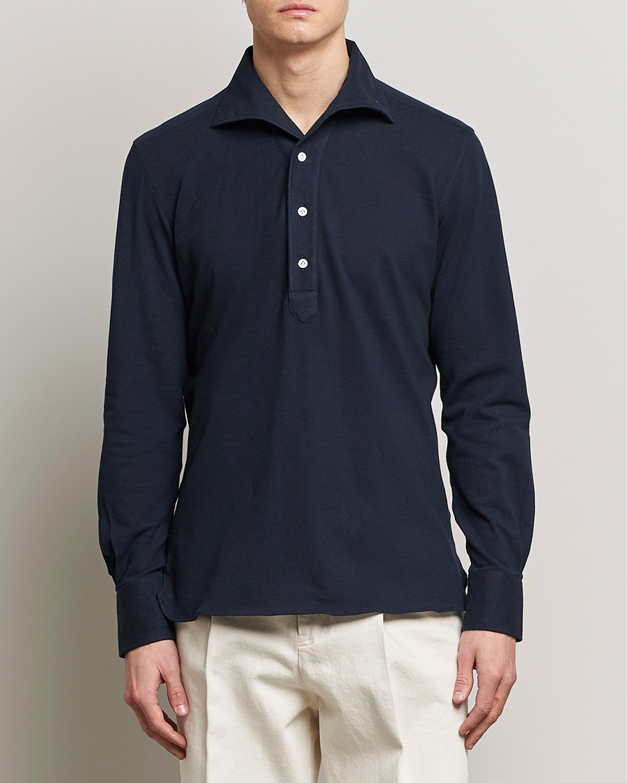 Herre |  | 100Hands | Signature One Piece Jersey Polo Navy