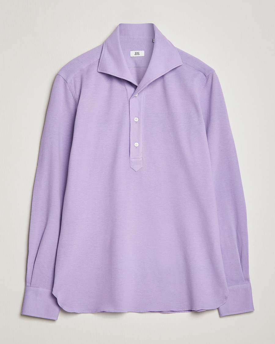 Herre | Skjorter | 100Hands | Signature One Piece Jersey Polo Light Purple