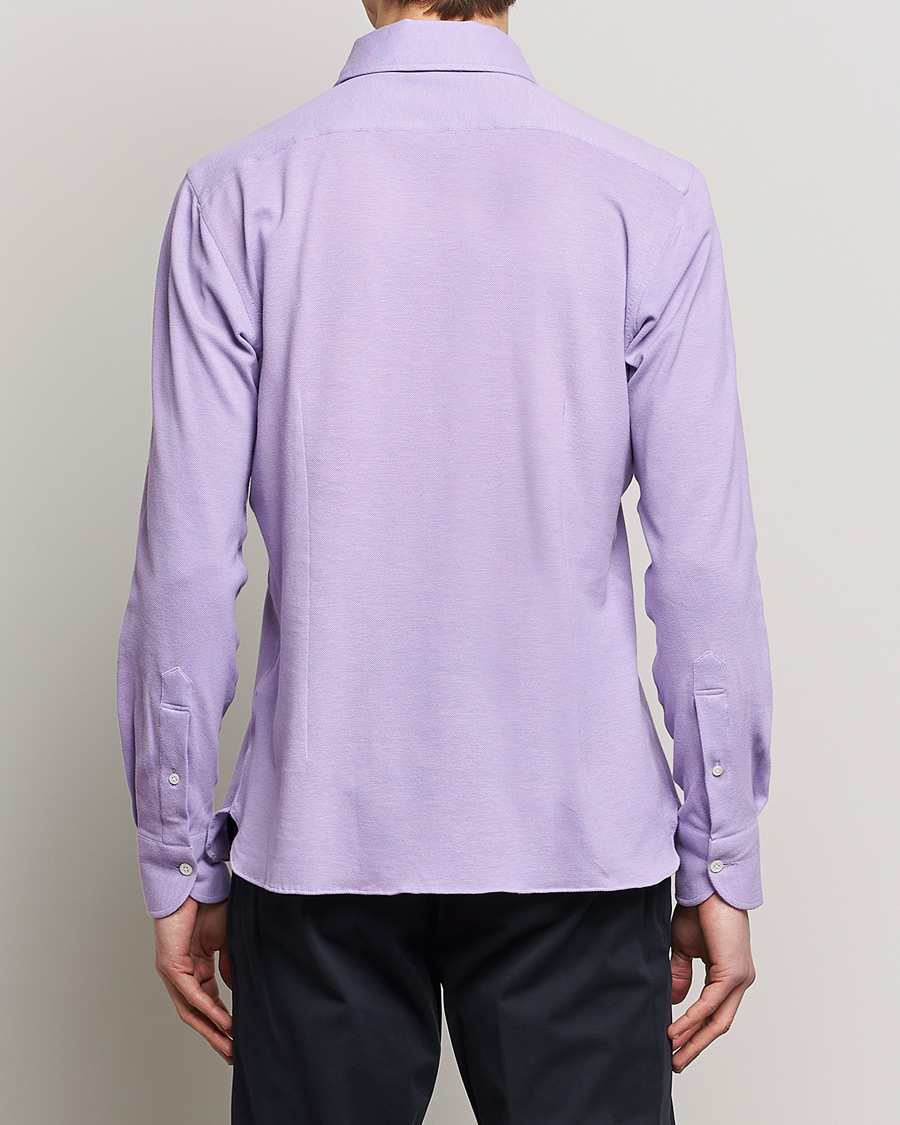 Herre | Skjorter | 100Hands | Signature One Piece Jersey Polo Light Purple