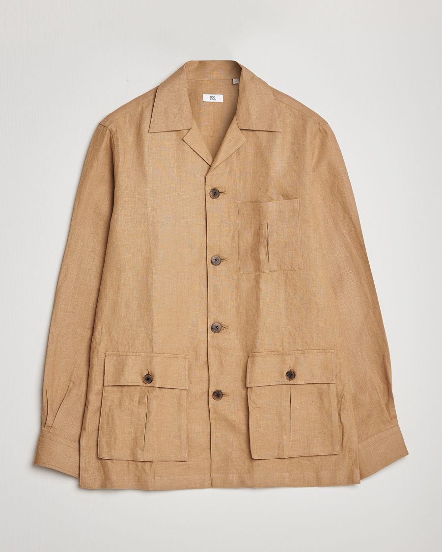 Herre | Jakker | 100Hands | Linen Travellers Jacket Beige