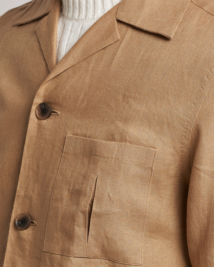 Herre | Jakker | 100Hands | Linen Travellers Jacket Beige