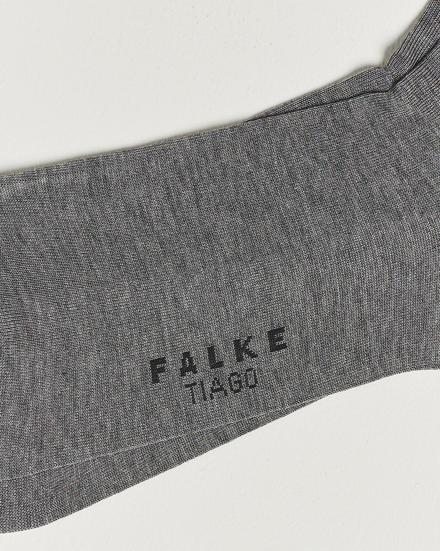 Herre | Wardrobe basics | Falke | Tiago Socks Light Grey Melange