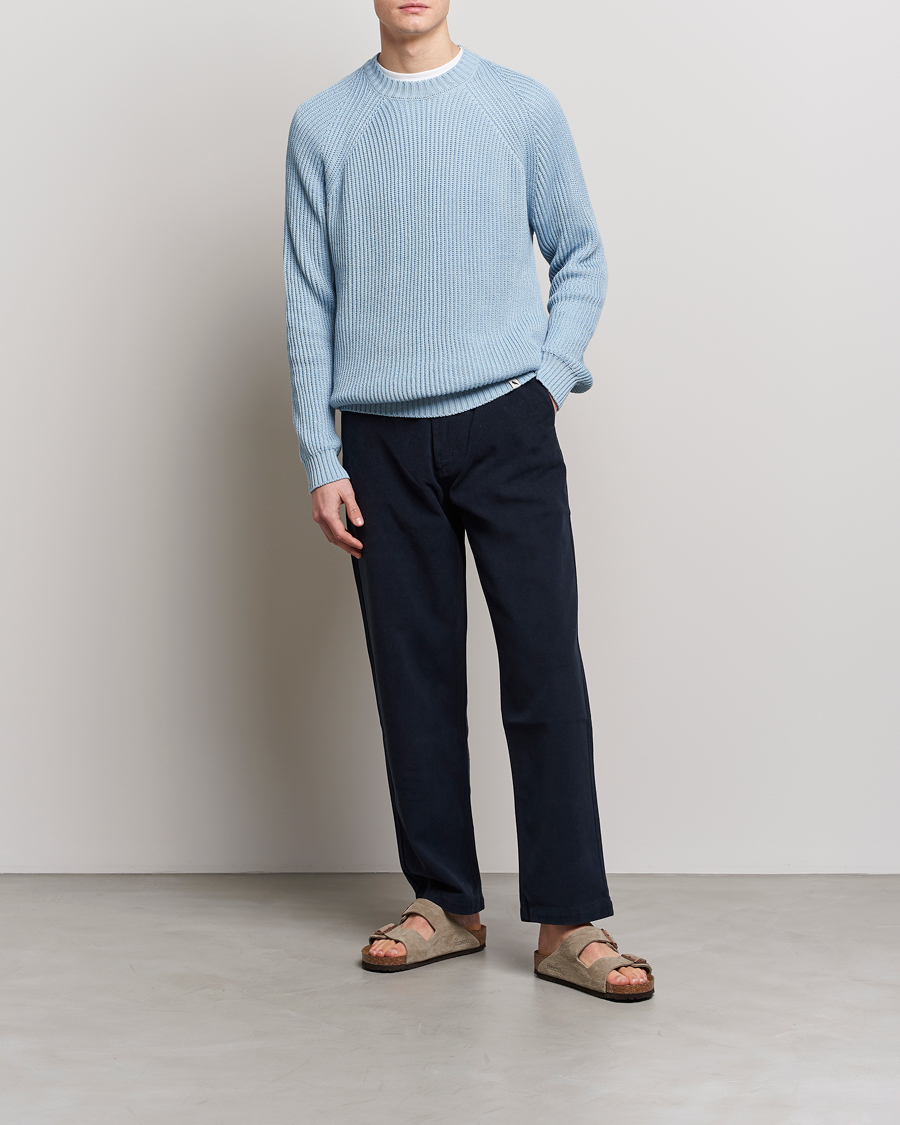 Herre | Gensere | Peregrine | Harry Organic Cotton Sweater Seafoam