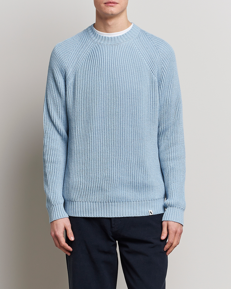 Herre | Strikkede gensere | Peregrine | Harry Organic Cotton Sweater Seafoam