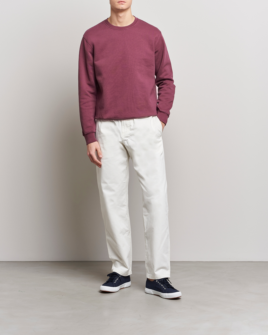 Herre | Gensere | Colorful Standard | Classic Organic Crew Neck Sweat Dusty Plum