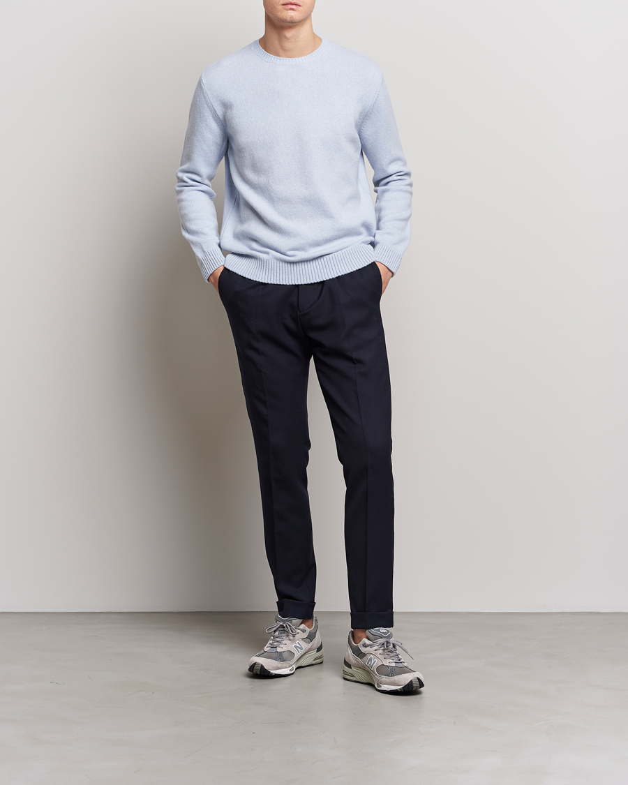 Herre | Gensere | Colorful Standard | Classic Merino Wool Crew Neck Polar Blue