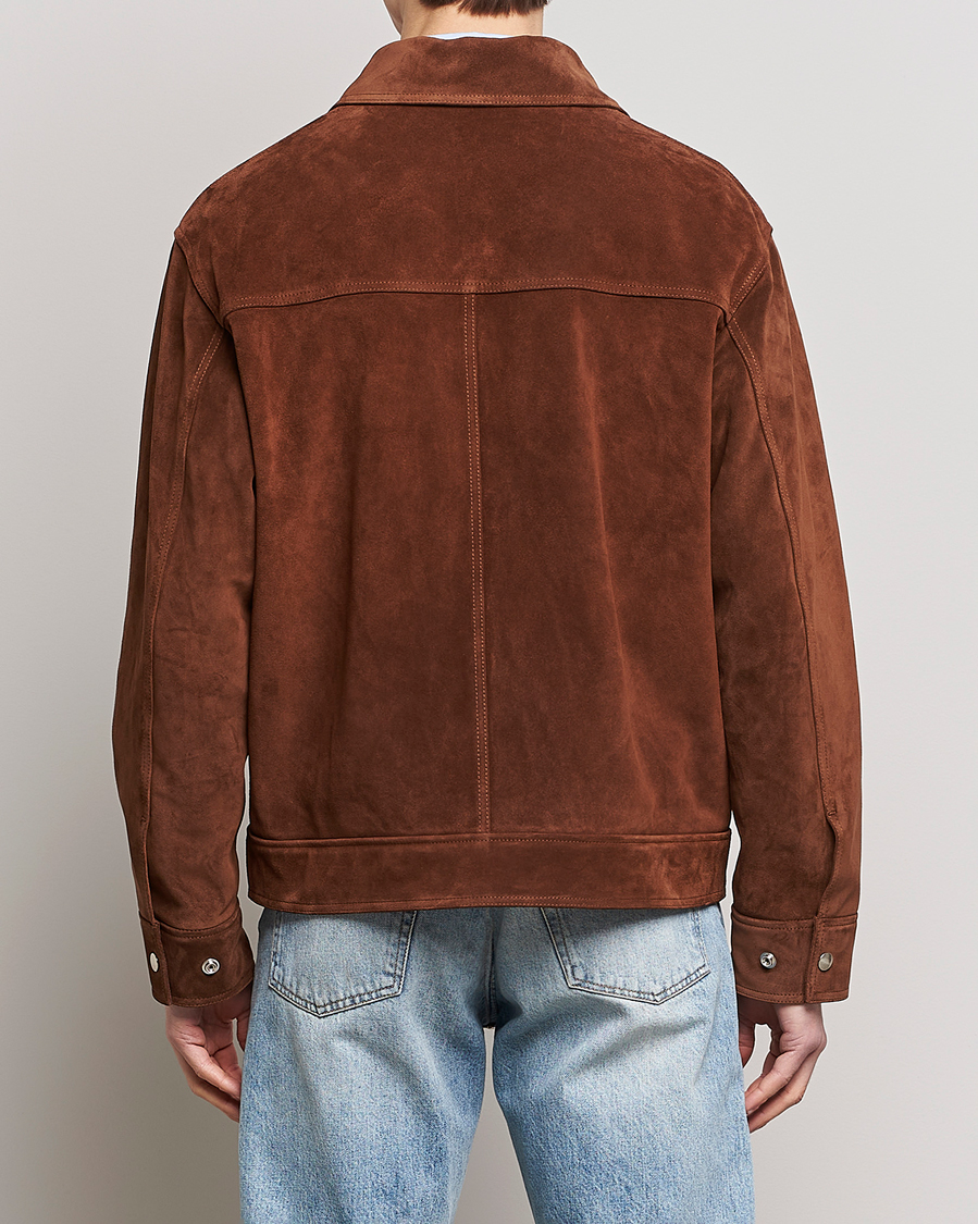 Herre | Jakker | GANT | Suede Jacket Mahogany Brown