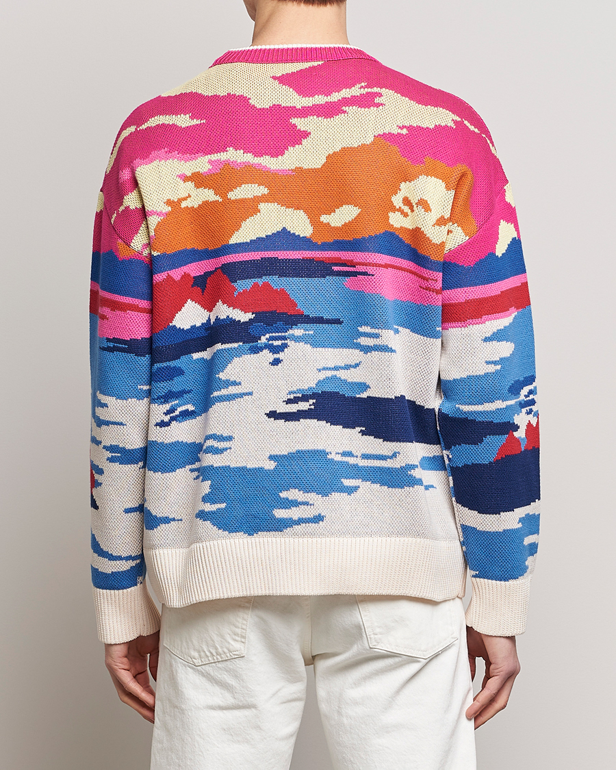 Herre | Gensere | GANT | Landscape Printed Knitted Crew Neck Multi