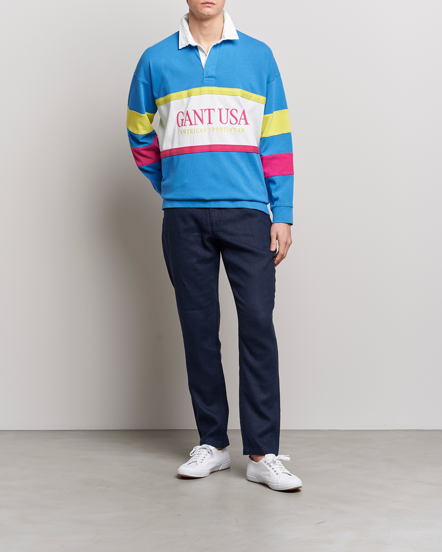 Herre | Gensere | GANT | Archive Heavy Rugger Day Blue