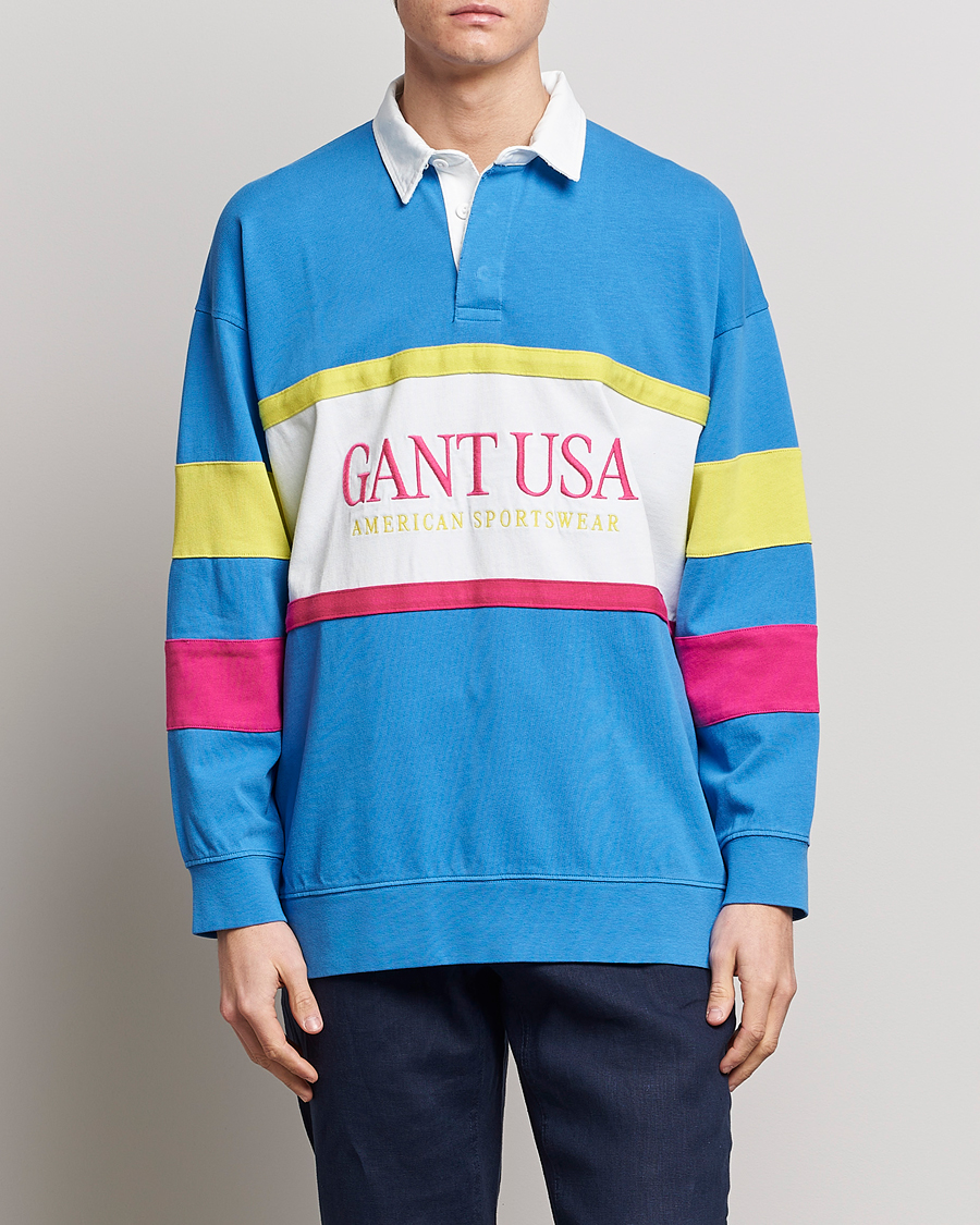 Herre | Gensere | GANT | Archive Heavy Rugger Day Blue