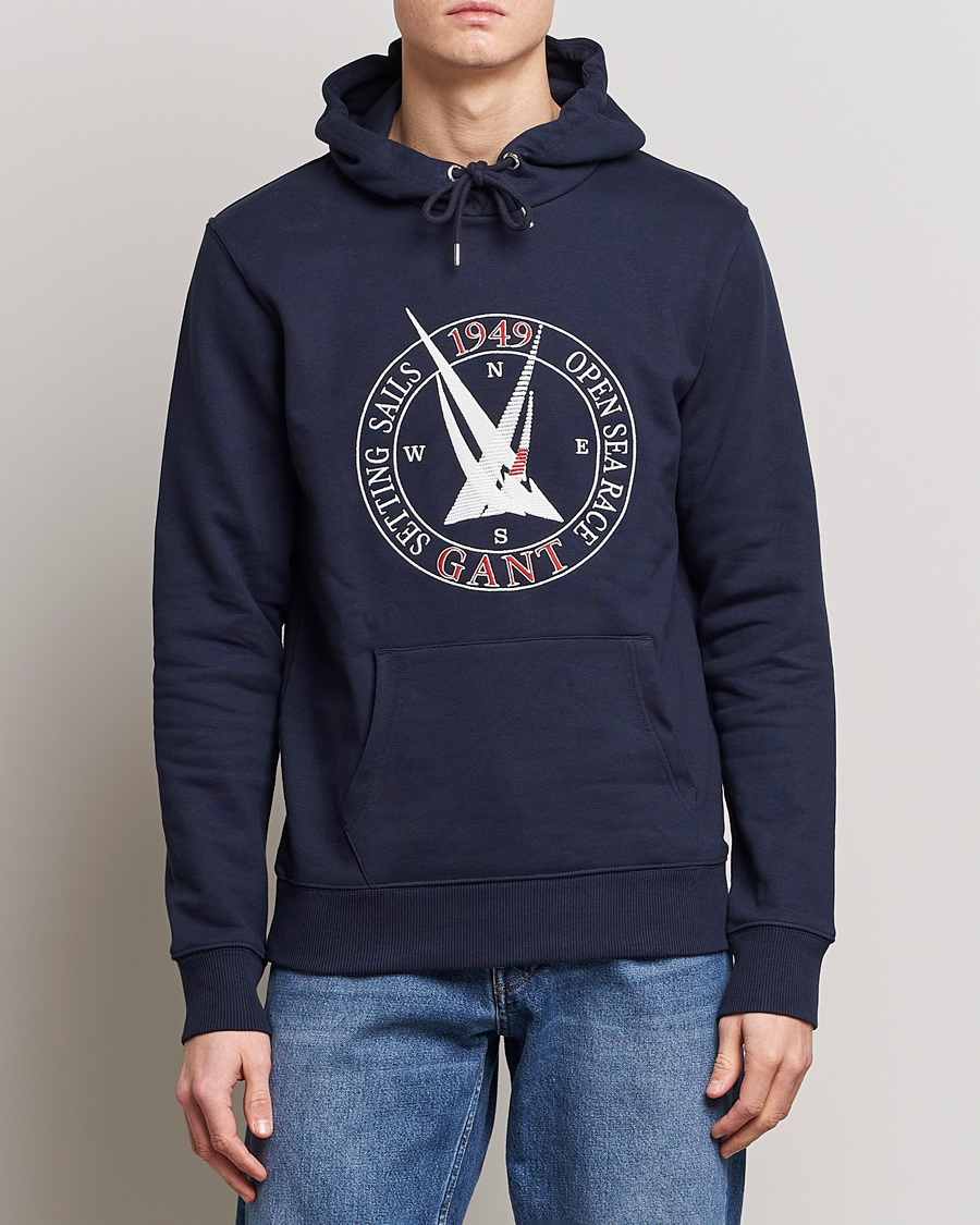 Herre |  | GANT | Sailing Hoodie Evening Blue