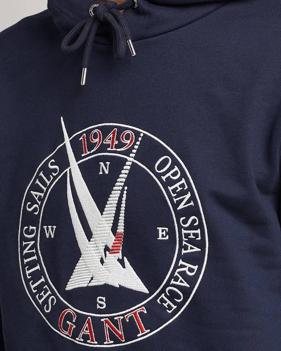 Herre | Gensere | GANT | Sailing Hoodie Evening Blue