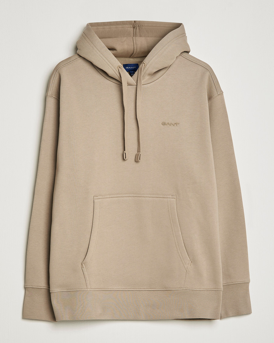 Herre | Gensere | GANT | Icon Hoodie Taupe Beige
