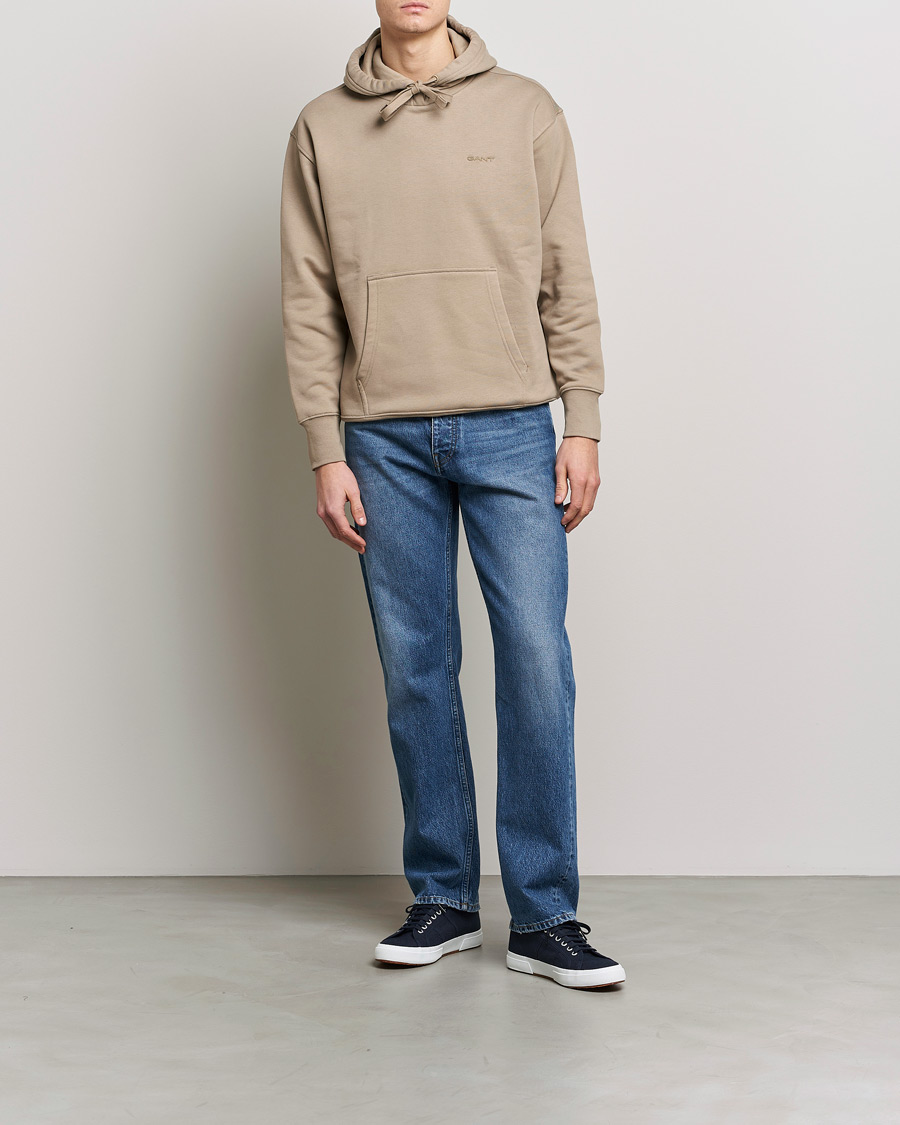 Herre | Gensere | GANT | Icon Hoodie Taupe Beige