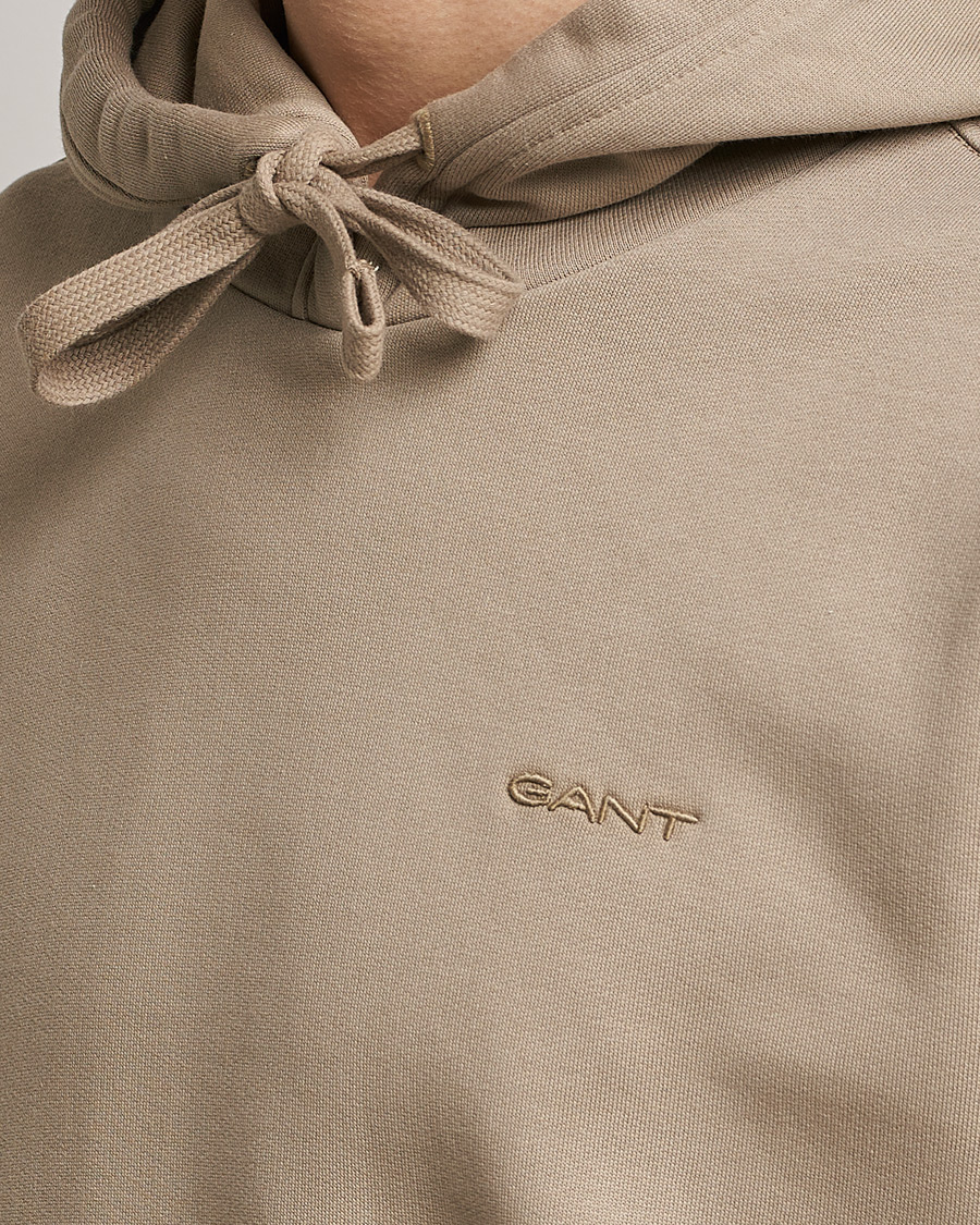 Herre | Gensere | GANT | Icon Hoodie Taupe Beige