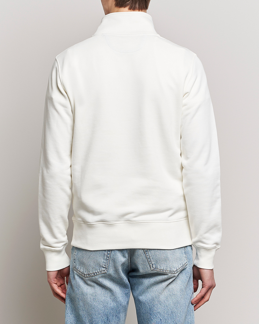 Herre | Gensere | GANT | Original Shield Logo Half-Zip Eggshell