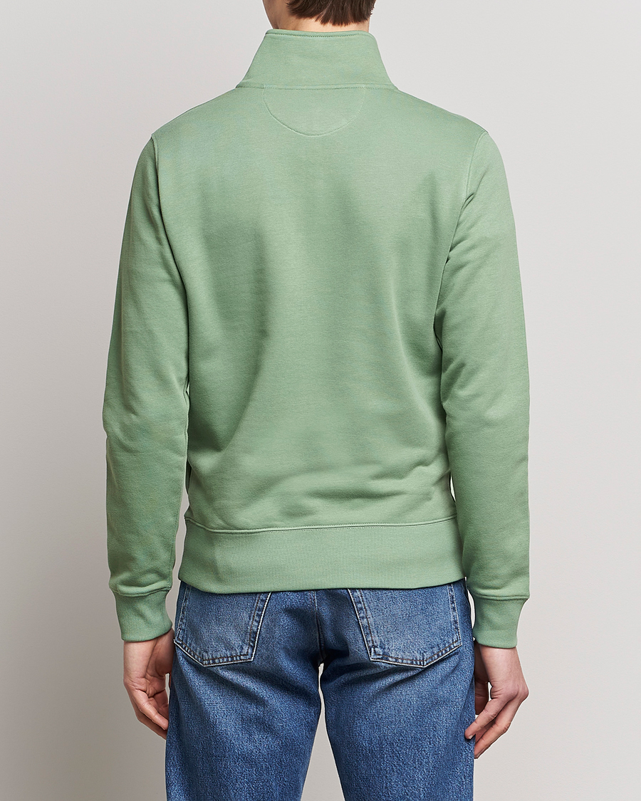 Herre | Gensere | GANT | Original Shield Logo Half-Zip Kalamata Green