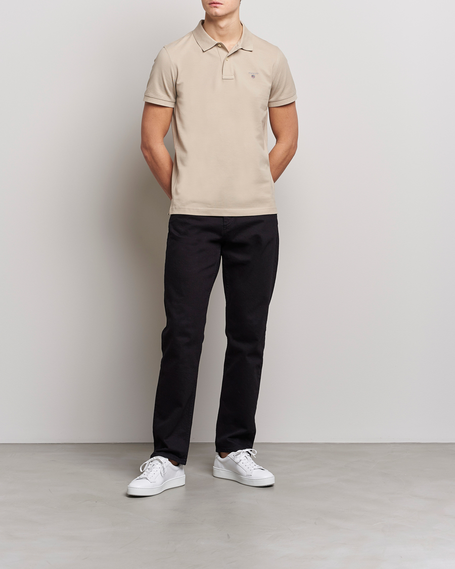 Herre | Pikéer | GANT | The Original Polo Concrete Beige