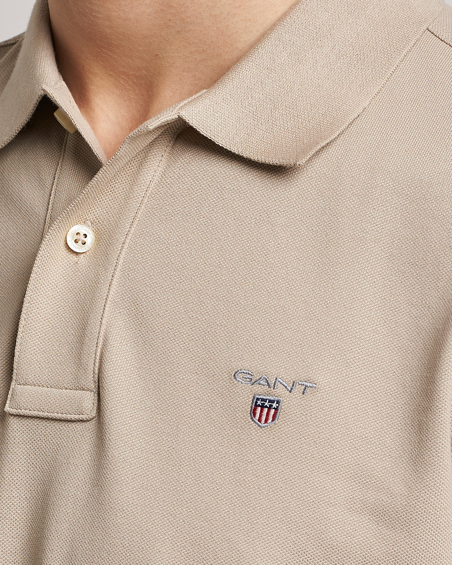 Herre | Pikéer | GANT | The Original Polo Concrete Beige