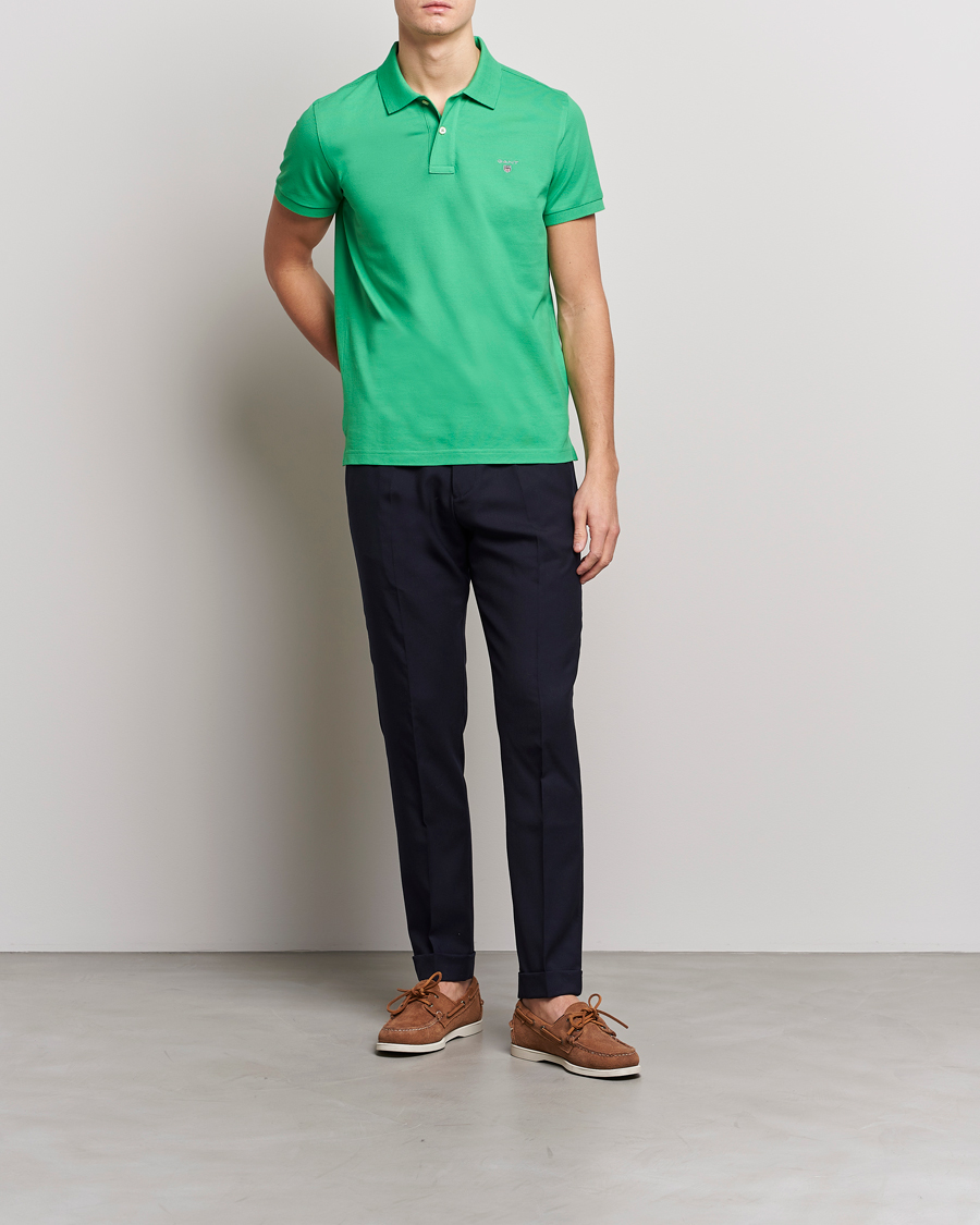 Herre | Pikéer | GANT | The Original Polo Mid Green