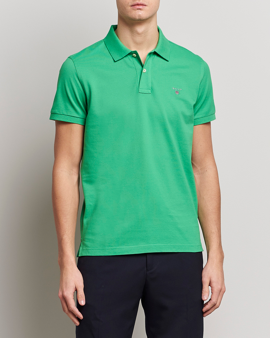 Herre | Pikéer | GANT | The Original Polo Mid Green