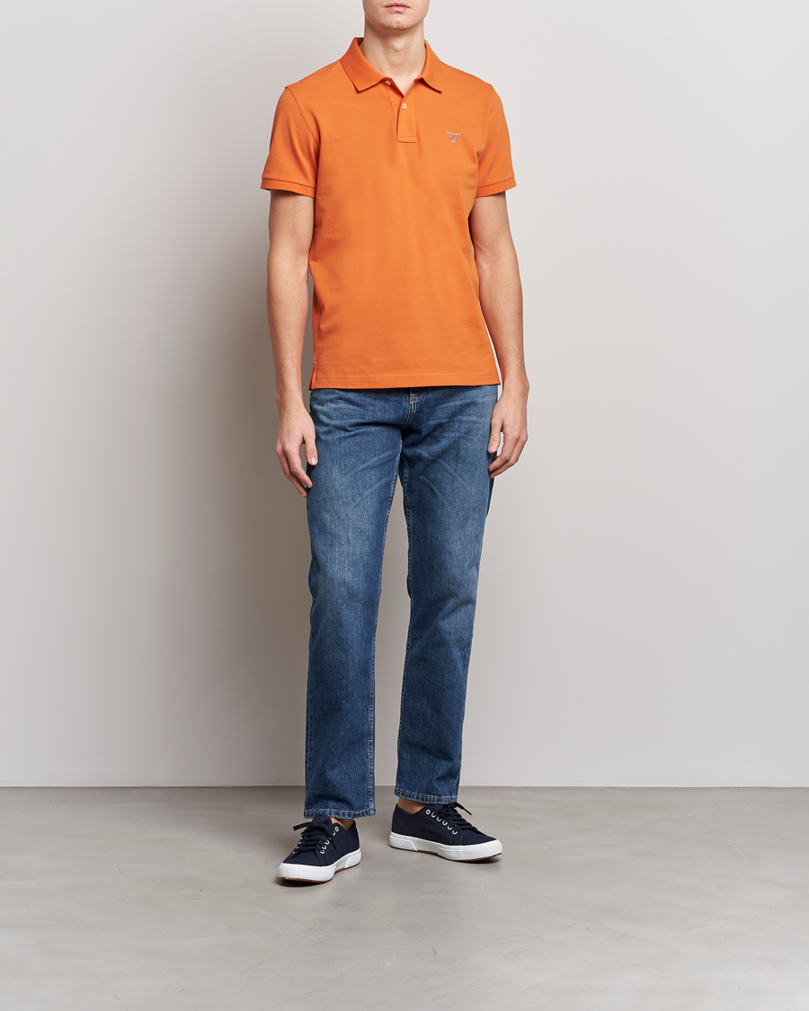 Herre | Pikéer | GANT | The Original Polo Pumpkin Orange
