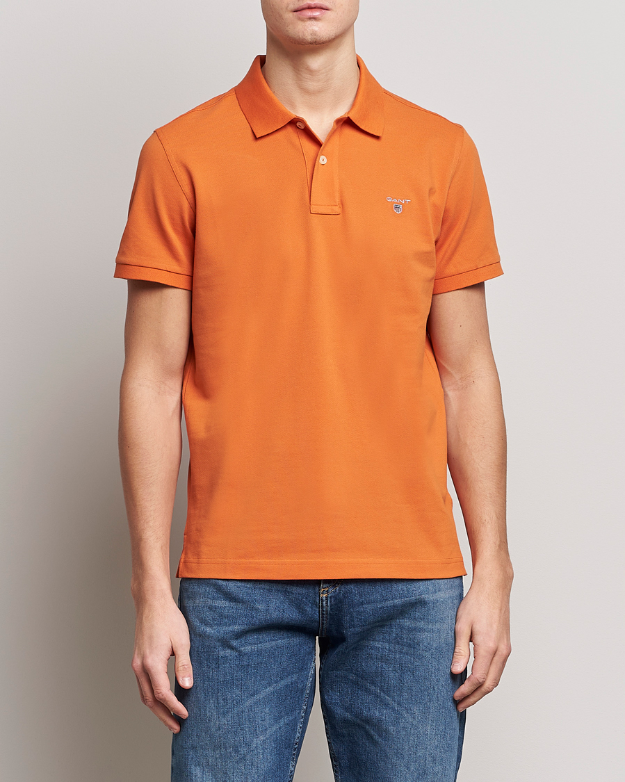 Herre | Pikéer | GANT | The Original Polo Pumpkin Orange