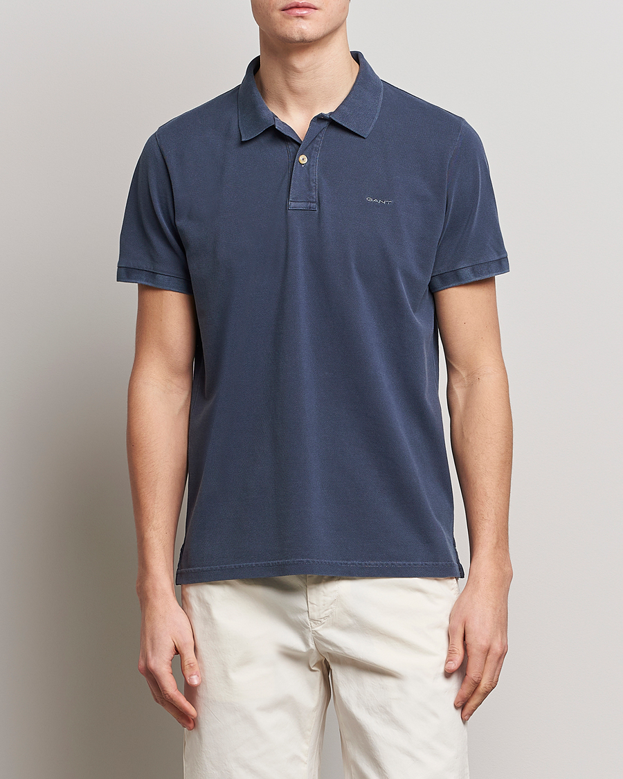 Herre | GANT | GANT | Sunbleached Polo Evening Blue