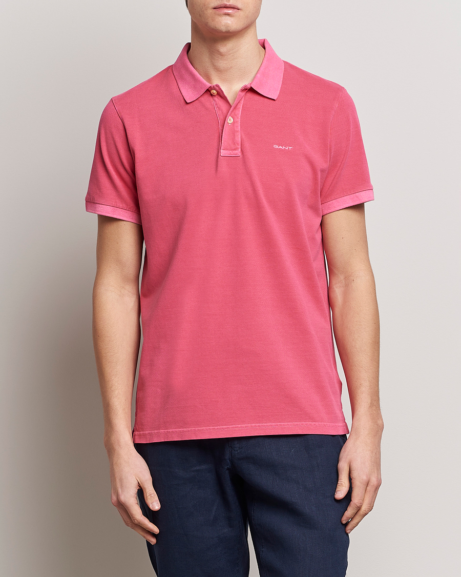 Herre | Pikéer | GANT | Sunbleached Polo Magenta Pink