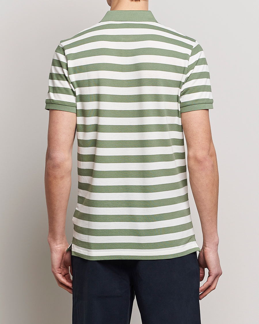 Herre | Pikéer | GANT | Striped Polo Calamata Green